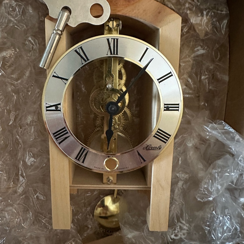 Classic Gold and Silver Wall Clock